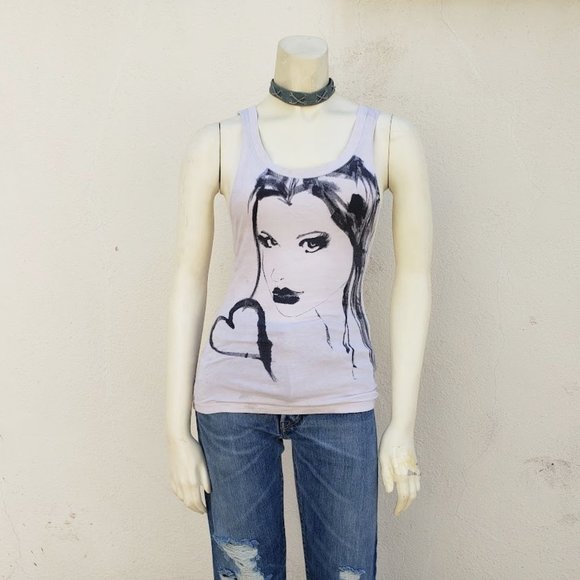 Vintage Y2K Bebe "Art of The Tee" Tank - Picture 1 of 10